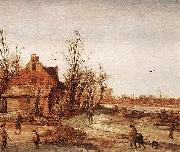 Esaias Van de Velde, Winter Landscape